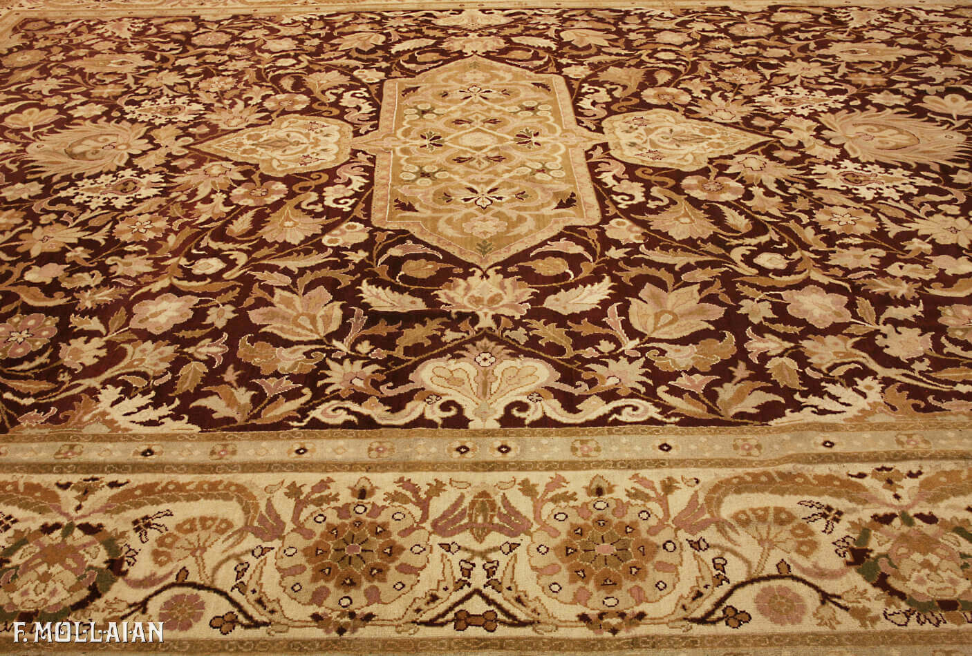 فرش بزرگ آنتیک هندی امریتسار کد:۳۱۸۳۳۲۱۹